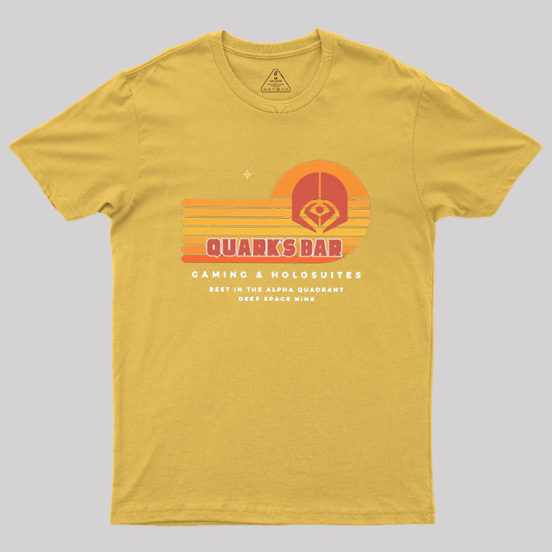 Quark's Bar Deep Space Nine Parody Geek T-Shirt