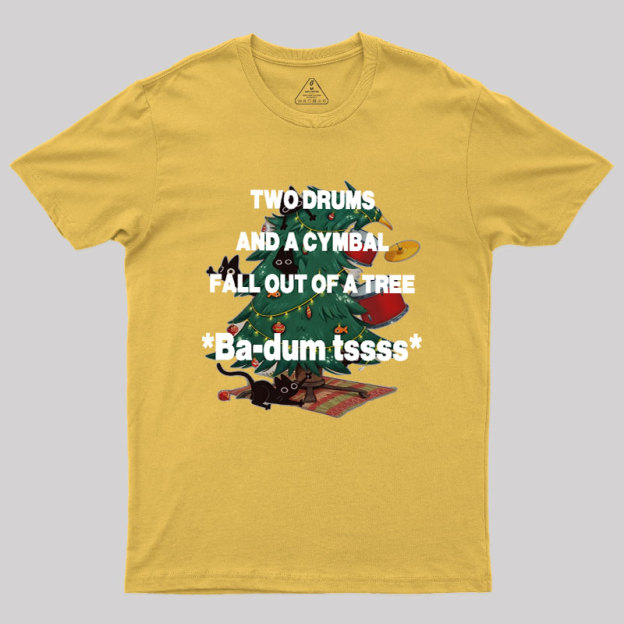 Badum tssss Humour Christmas Geek T-Shirt