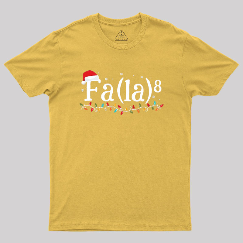 Math Nerd Christmas Fa la la la Geek T-Shirt