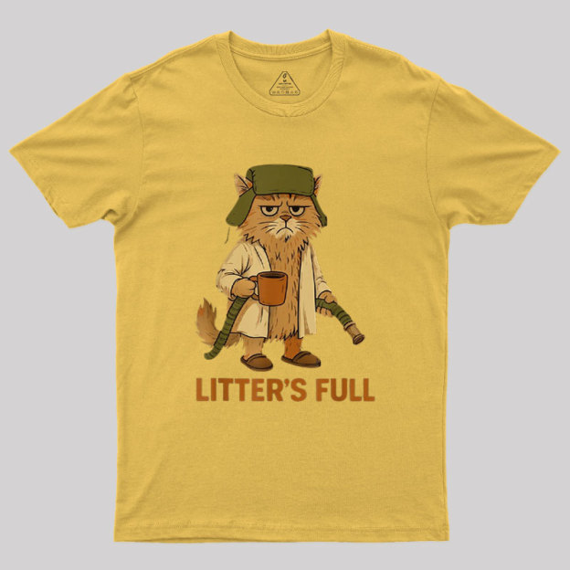 Litters Full Funny Cat Lovers Christmas Xmas Geek T-Shirt