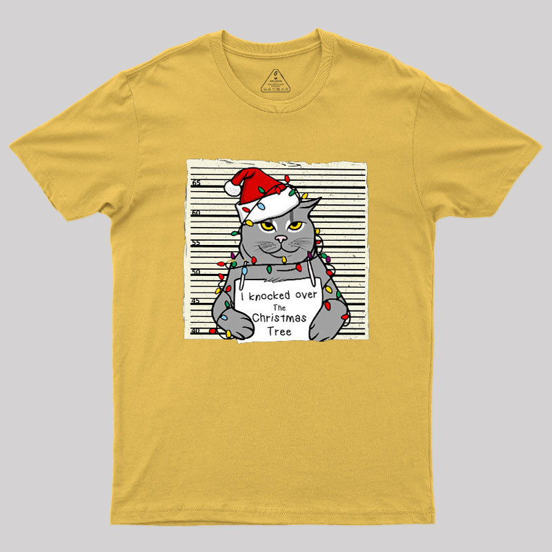 Christmas Cat Geek T-Shirt