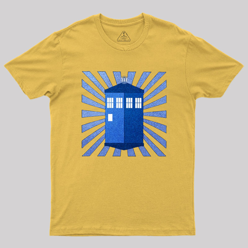 TARDIS Stained Glass Geek T-Shirt