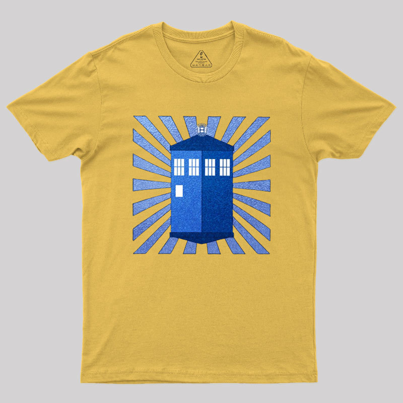 TARDIS Stained Glass Geek T-Shirt
