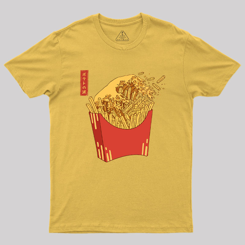 Fries Tsunami Geek T-Shirt