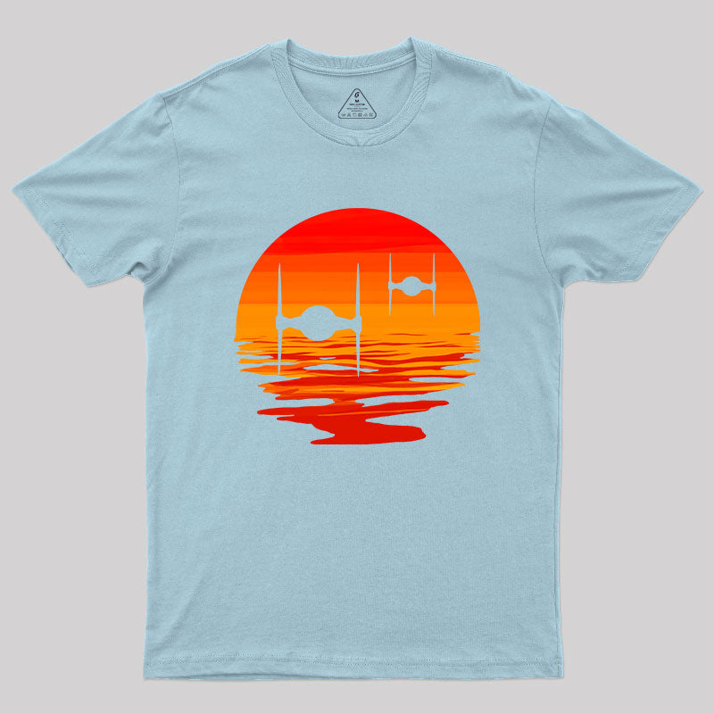 SUNSET LOGO T-SHIRT 傑 SUNSET LOGO T-SHIRT 傑 Orange Sunset Men's T-Shirt | JSFA