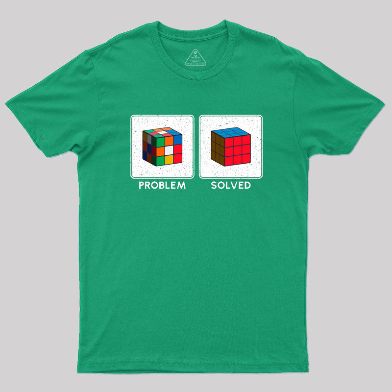 Vintage Colorful Cube Problem Solver T-Shirt