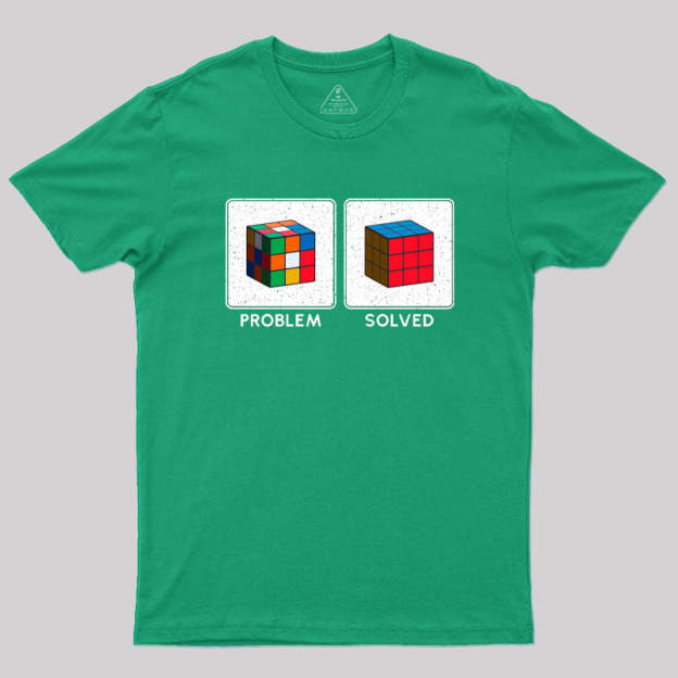 Vintage Colorful Cube Problem Solver T-Shirt