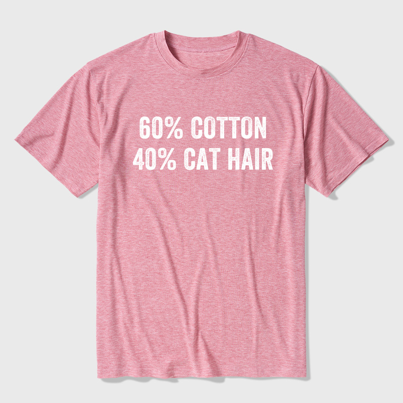 60 Cotton 40 Cat Hat Ultra Soft Heather Tee