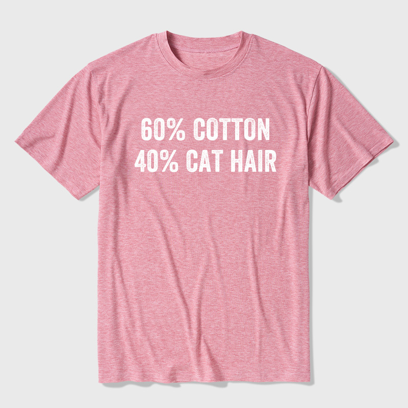60 Cotton 40 Cat Hat Ultra Soft Heather Tee