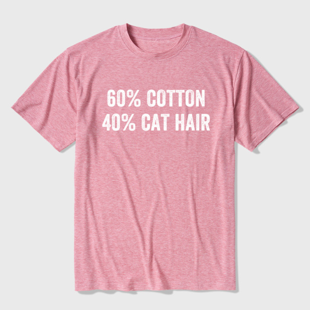 60 Cotton 40 Cat Hat Ultra Soft Heather Tee