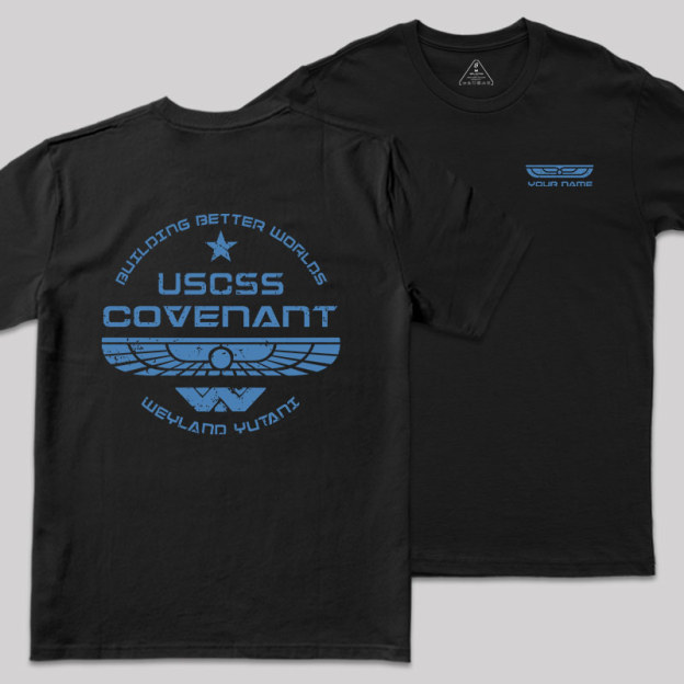 Personalized Weyland Yutani SkyBlue Geek T-Shirt