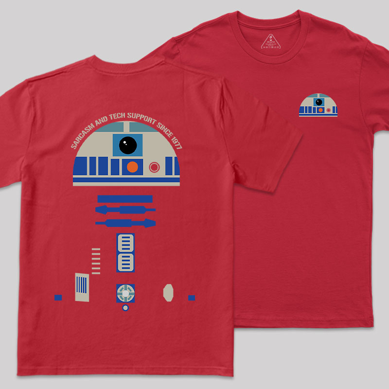Galactic Tech Support Front and Back Printing Geek T-Shirt