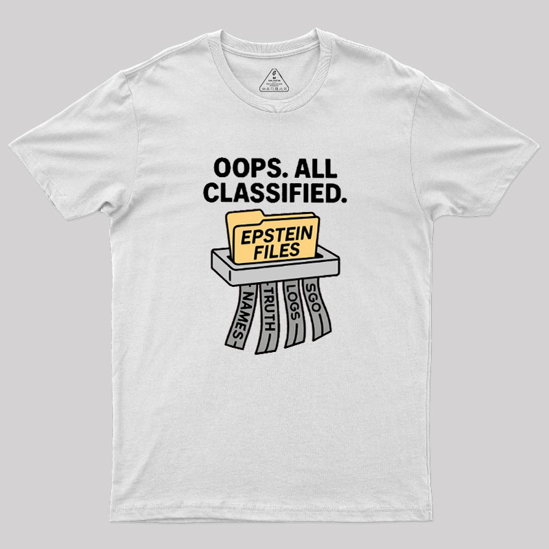 Bold Epstein Files Geek T-Shirt