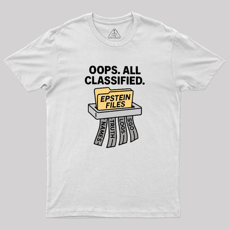 Bold Epstein Files Geek T-Shirt