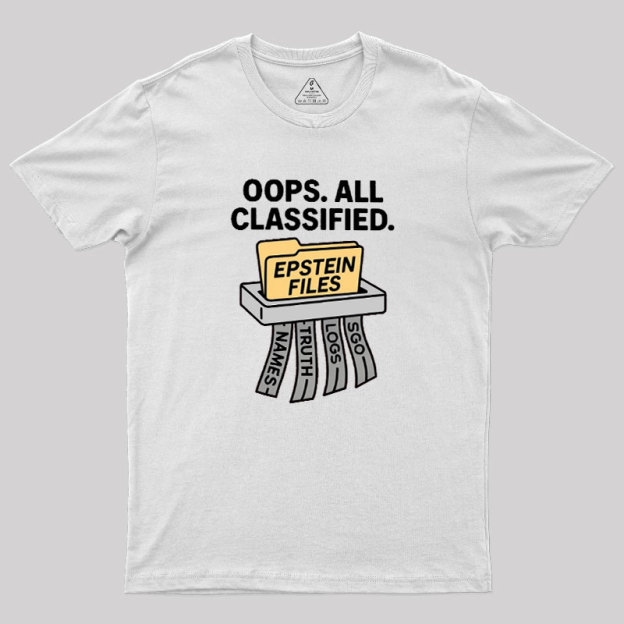 Bold Epstein Files Geek T-Shirt