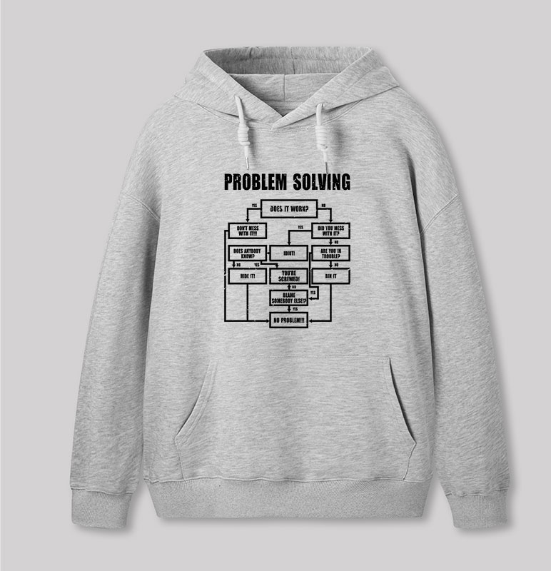 Men Problem Solving Geek Hoodie