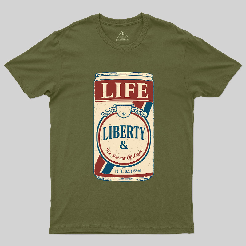 Independence Day Beer Lover Geek T-Shirt