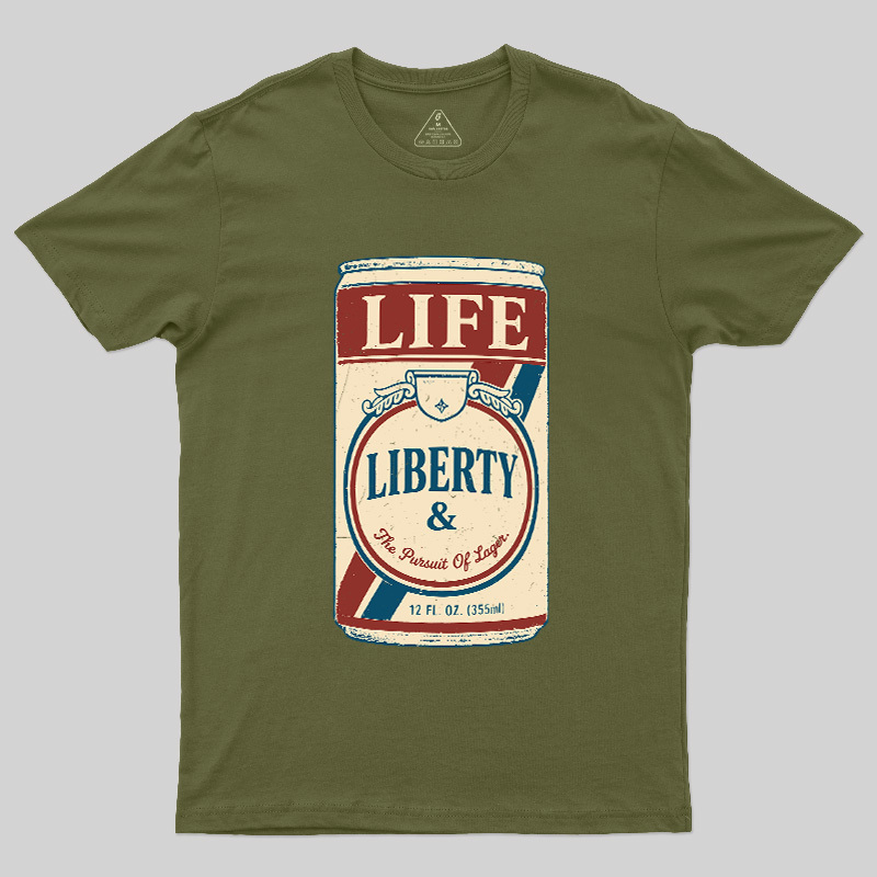 Independence Day Beer Lover Geek T-Shirt