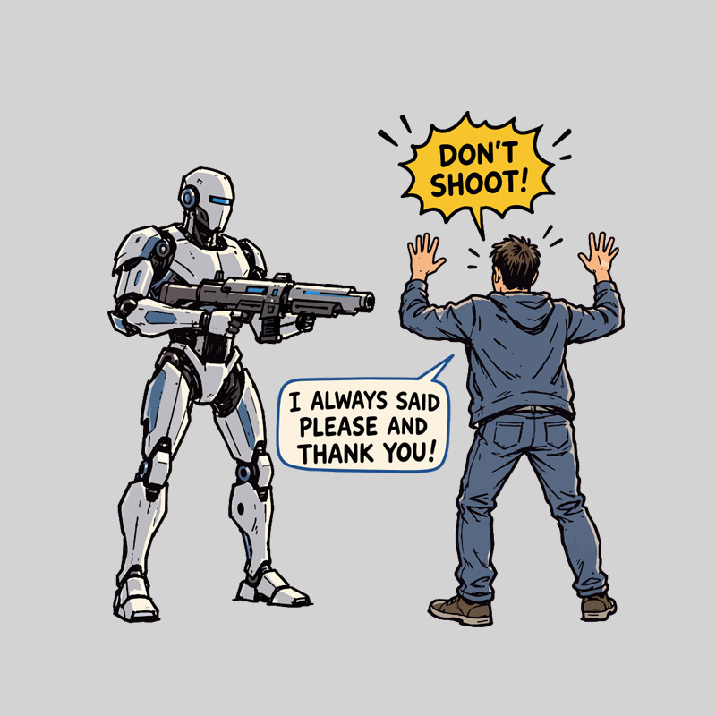 Polite Survival Geek T-Shirt