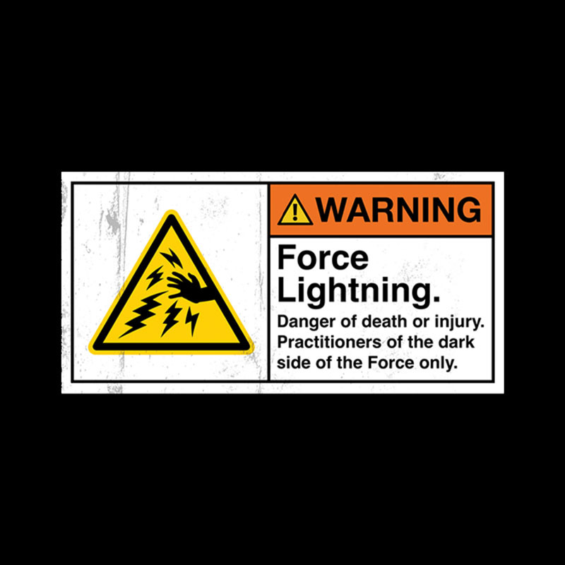 Warning Force Lightning Geek T-Shirt