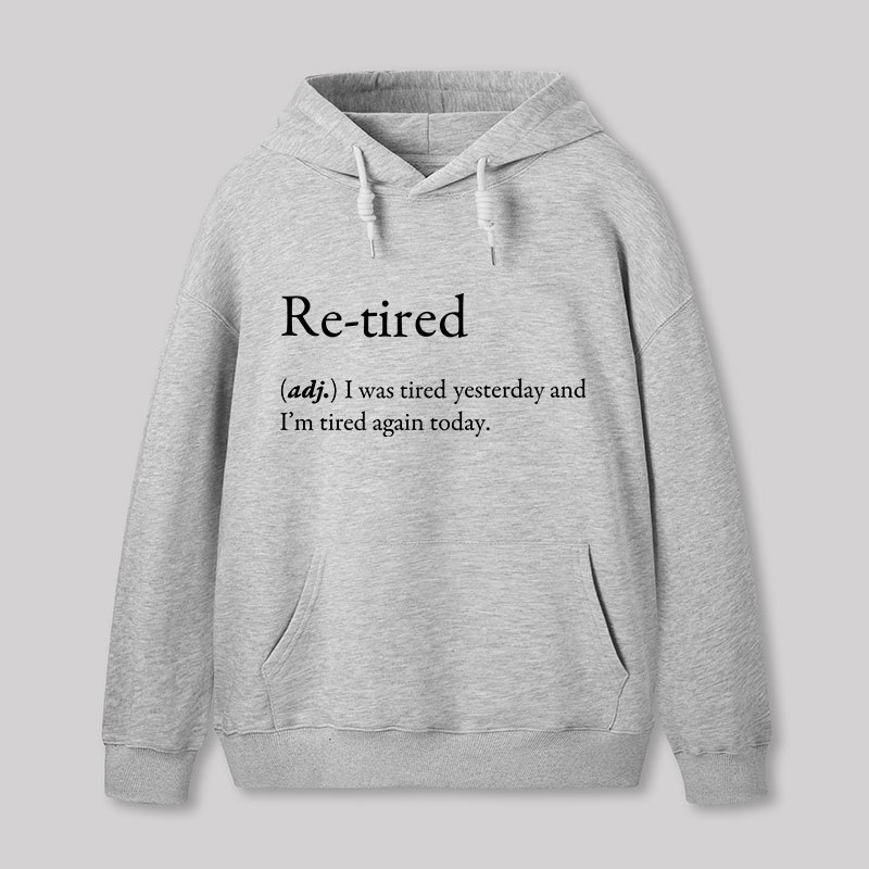 Retired Definition Nerd Geek Hoodie