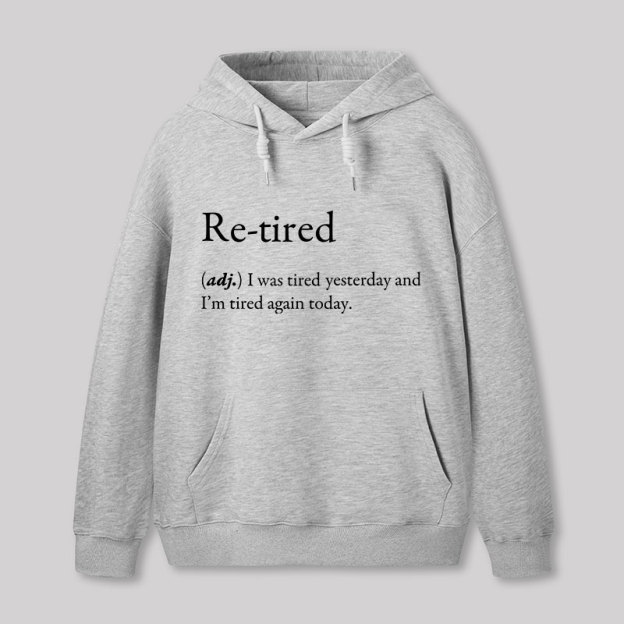 Retired Definition Nerd Geek Hoodie