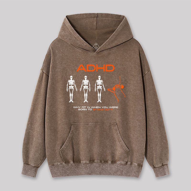 ADHD AWARENESS Washed Hoodie