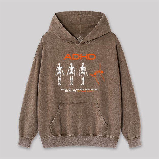ADHD AWARENESS Washed Hoodie