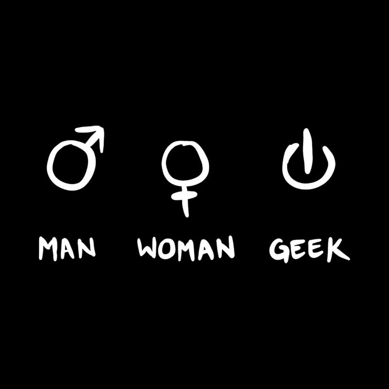 Man Woman Geek T-Shirt
