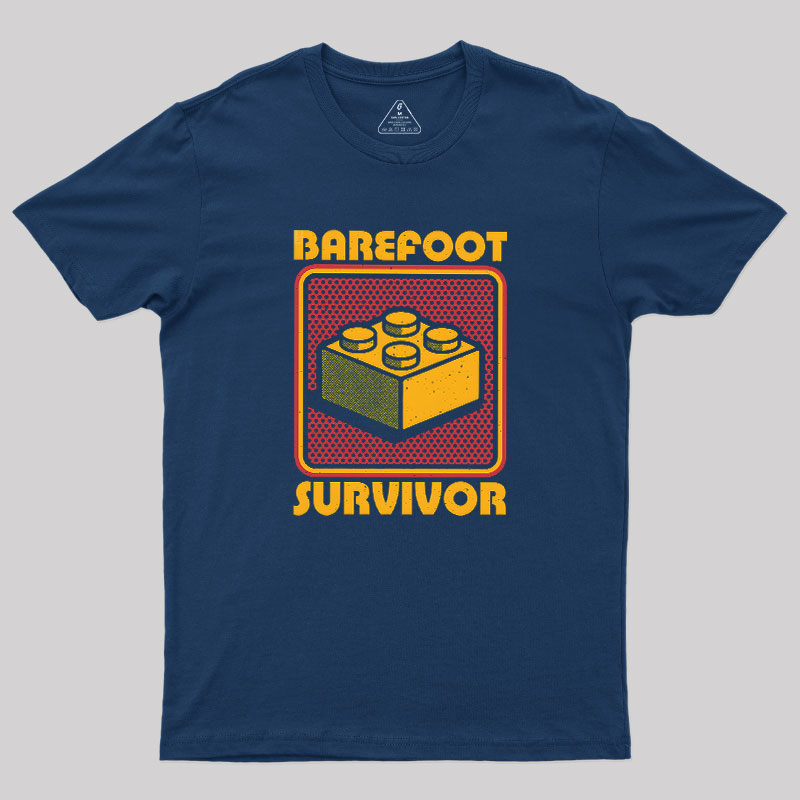 Foot Brick Survivor Geek T-Shirt