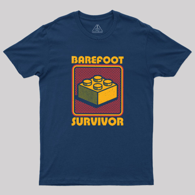 Foot Brick Survivor Geek T-Shirt