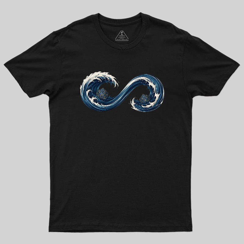 Endless TTRPG Ocean Dice Geek T-Shirt
