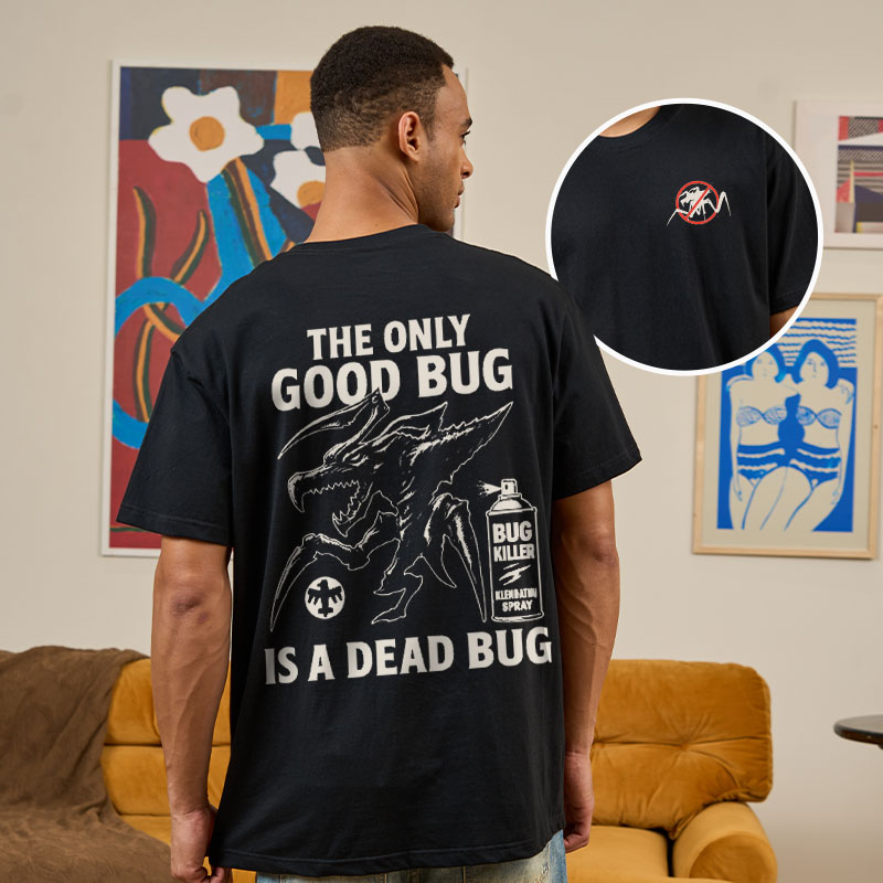 A Dead Bug Front and Back Printed Geek T-Shirt