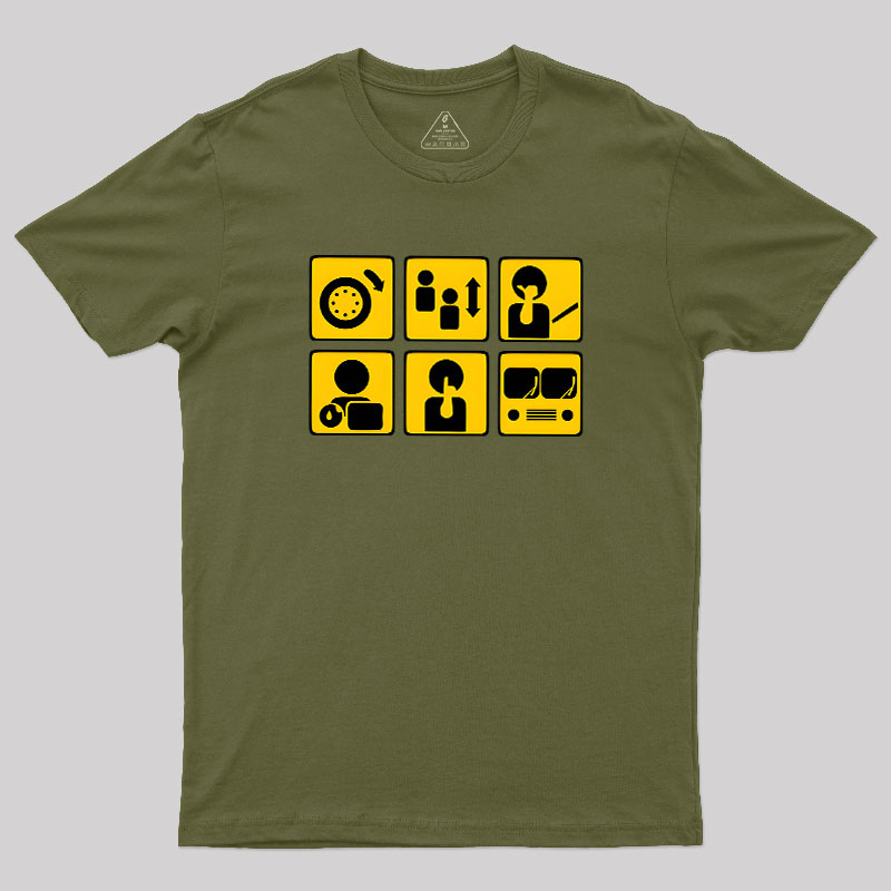 People On The Bus Geek T-Shirt