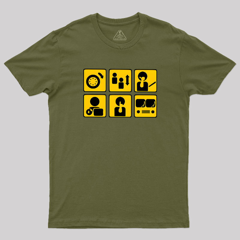 People On The Bus Geek T-Shirt