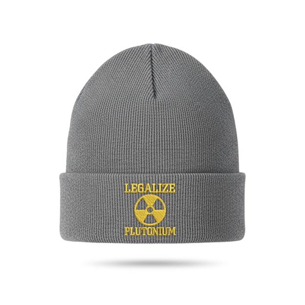 Legalize Plutonium Geek Embroidered Beanie