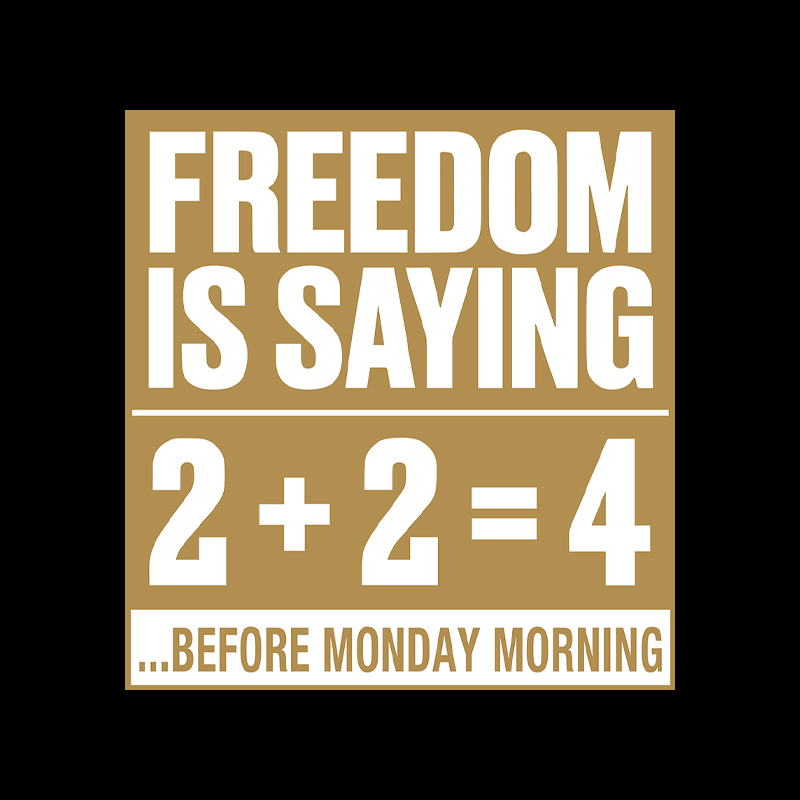 Freedom=2+2=4 Geek T-Shirt