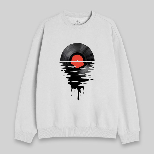 Vinyl LP Music Record Sunset Sweatshirt