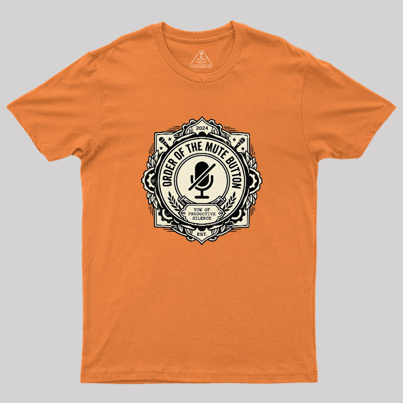 Mute Button Monastery Geek T-Shirt