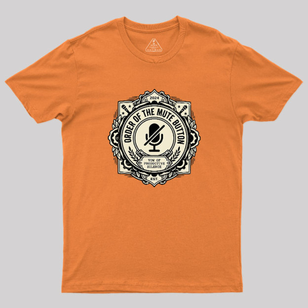 Mute Button Monastery Geek T-Shirt
