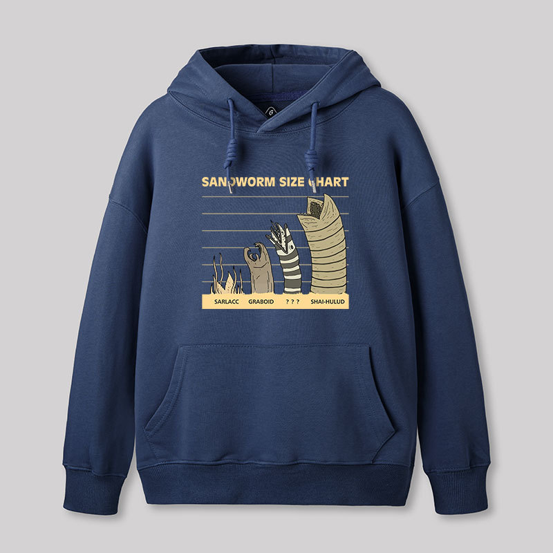 Sandworm Size Chart Geek Hoodie