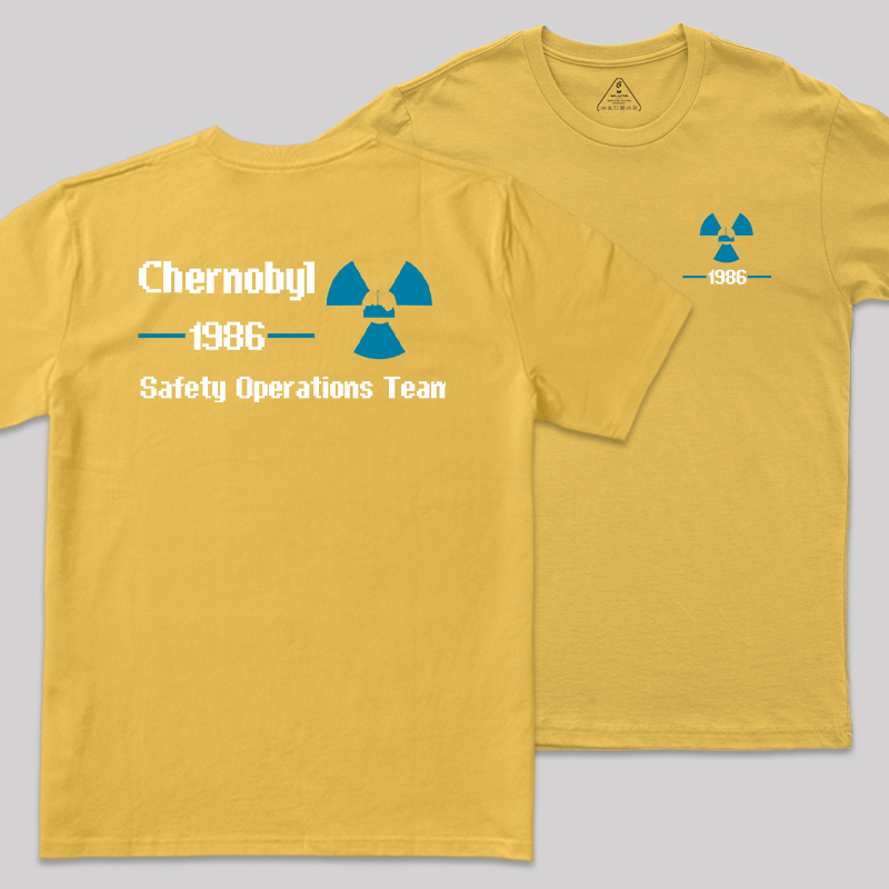 1986 Chernobyl Front and Back Printed T-Shirt