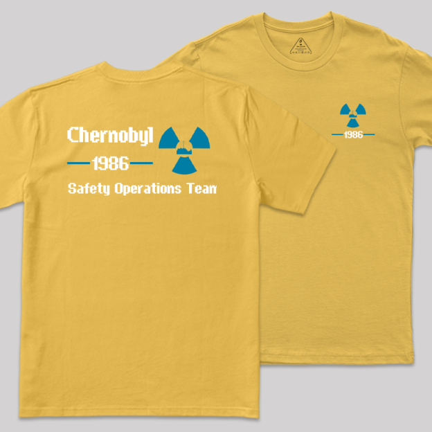 1986 Chernobyl Front and Back Printed T-Shirt