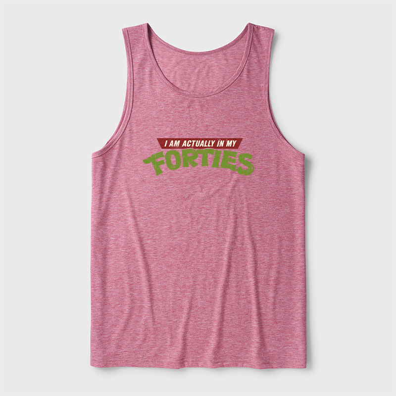 I Am Actually In My Forties Ultra Soft Heather Tank