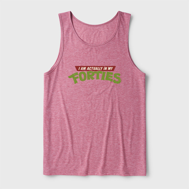 I Am Actually In My Forties Ultra Soft Heather Tank