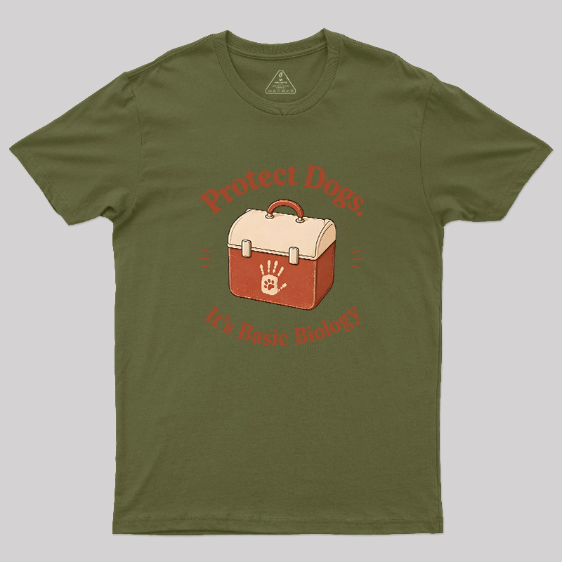 Protect Dogs It's Basic Biology Geek T-Shirt