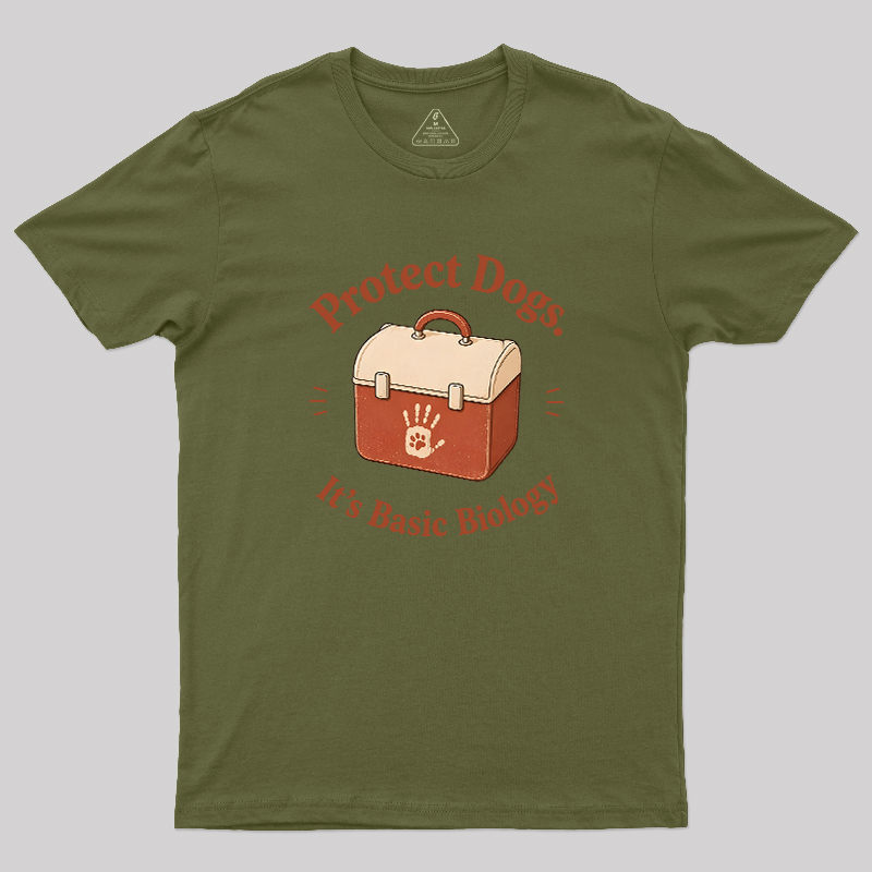 Protect Dogs It's Basic Biology Geek T-Shirt
