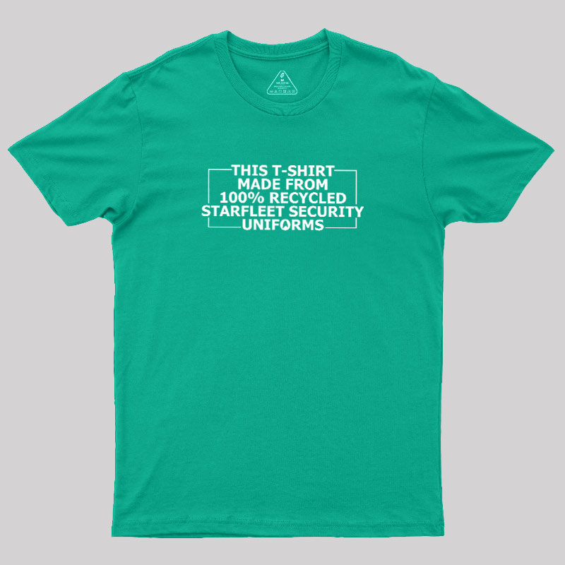 100% Recycled Space Uniforms Geek T-Shirt