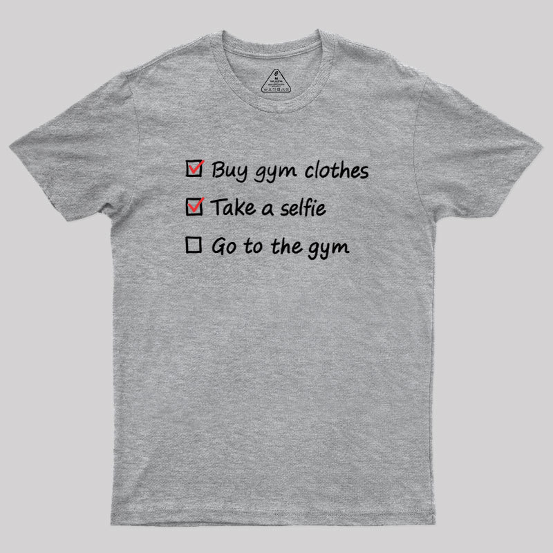 Gym Checklist Geek T-Shirt