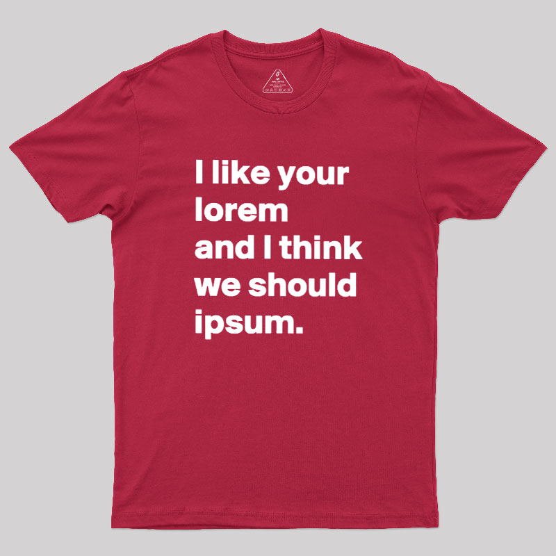 Lorem & Ipsum Geek T-Shirt